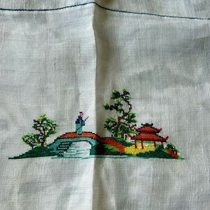 Elegant Asian tablecloth